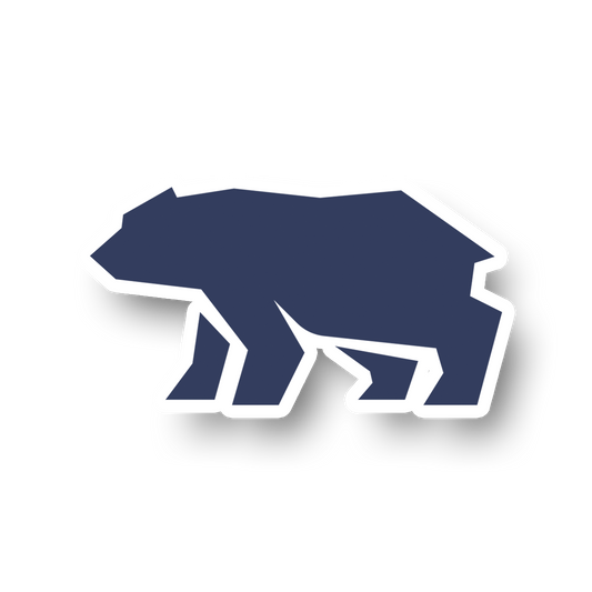 True Blue Bear Sticker